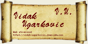 Vidak Ugarković vizit kartica